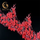 수를 놓는 유행 신부 3D 꽃 레이스 손질 135cm 폭 수공 다채로운