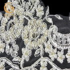 모조 다이아몬드로 91.44 cm 테두리 흰색 페르시 레이스 손질 손 재봉
